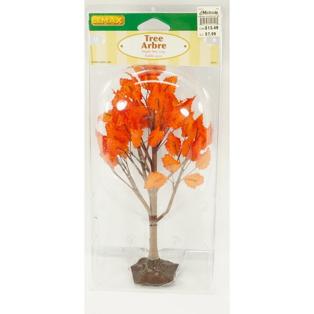 Lemax 2004 Autumn Maple Tree‎ Large #44151 NEW Sealed in Package Vintage 9" Tall - Picture 2 of 3